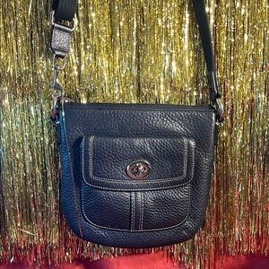 Coach Black Leather Crossbody Bag